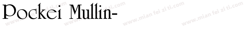 Pockei Mullin字体转换